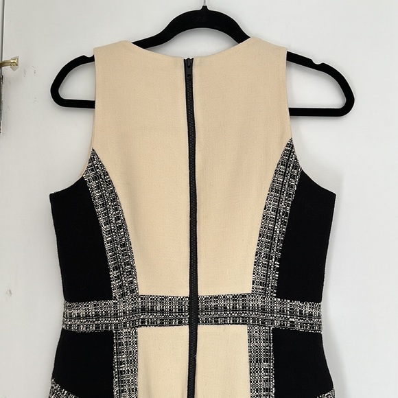 ♻️DONATED DEC. 2023♻️ 
Milly Black/White tweed sleeveless dress size 8 - Picture 6 of 11